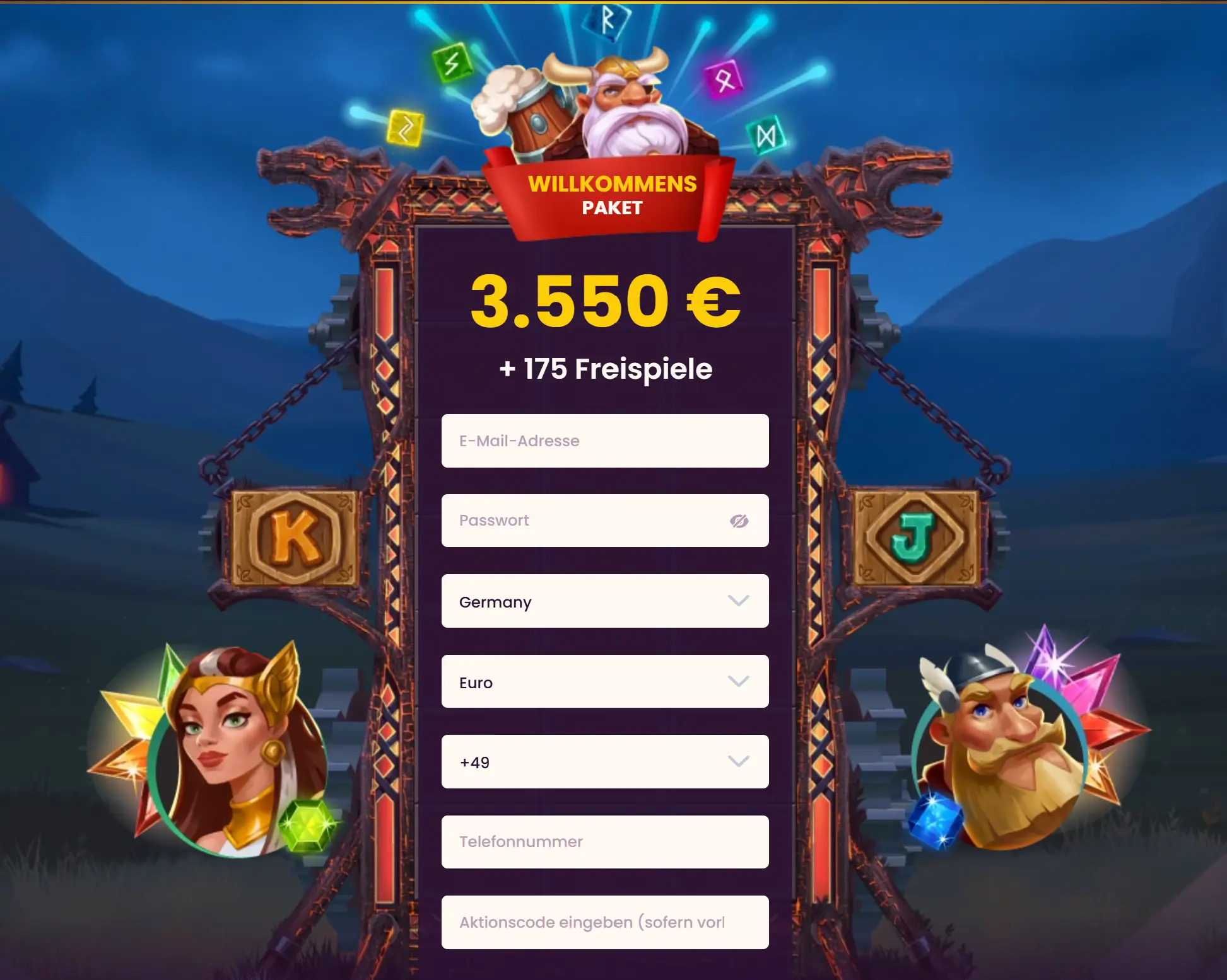 Bizzo registrační formulář a bonus screenshot