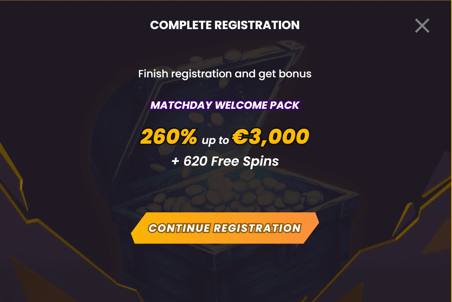 WildTokyo registrační bonus screenshot